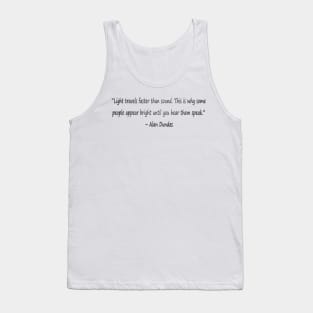 Funny quotes from known people Tank Top